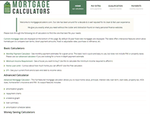 Tablet Screenshot of mortgagecalculators.com